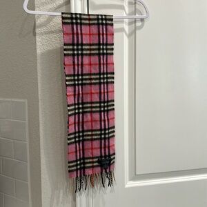 BURBERRYS OF LONDON PURE CASHMERE BEIGE MULTICOLORED PLAID